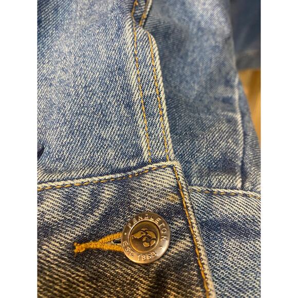 Pendleton High Grade Western Wear Wool Panel Aztec Denim Jacket Large - Picture 4 of 10